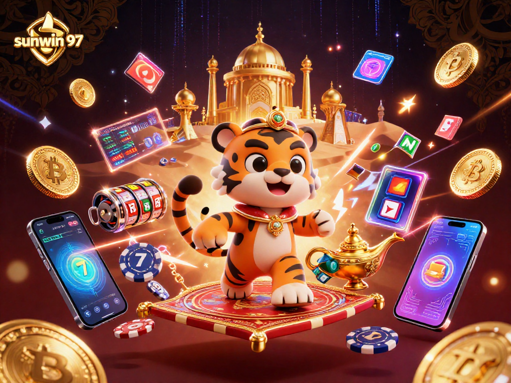 Experience sunwin 97 excitement with Arabian Nights-themed casino adventures and crypto elements.
