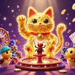 Experience the excitement of 789win with lively casino elements illustrating thrilling gambling activities.