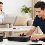 British IPTV installation by a trusted local service provider in a modern home.