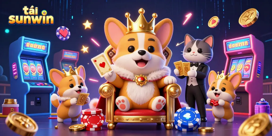 Experience the thrill of tải sunwin with vibrant casino-themed graphics and lively characters in action.