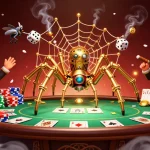 Enjoy thrilling games at Sunwin with a steampunk spider and poker elements.